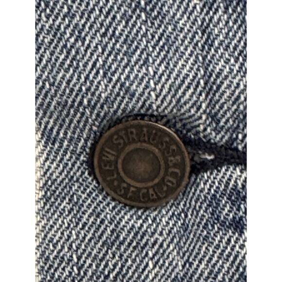 Levi’s Dark Wash Denim Trucker Jacket Men’s Size L - Picture 5 of 8